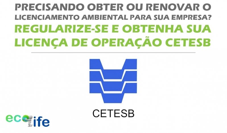 Emissão de Licença de Operação Empresa Brooklin - Licença de Operação Cetesb