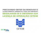 licença de operação cetesb consulta Jardim Guarapiranga